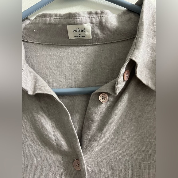 NWOTS Wilfred Eleta Linen Maxi Dress Sz M - Picture 4 of 12